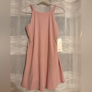 NWT Lululemon align high neck dress pink size 12